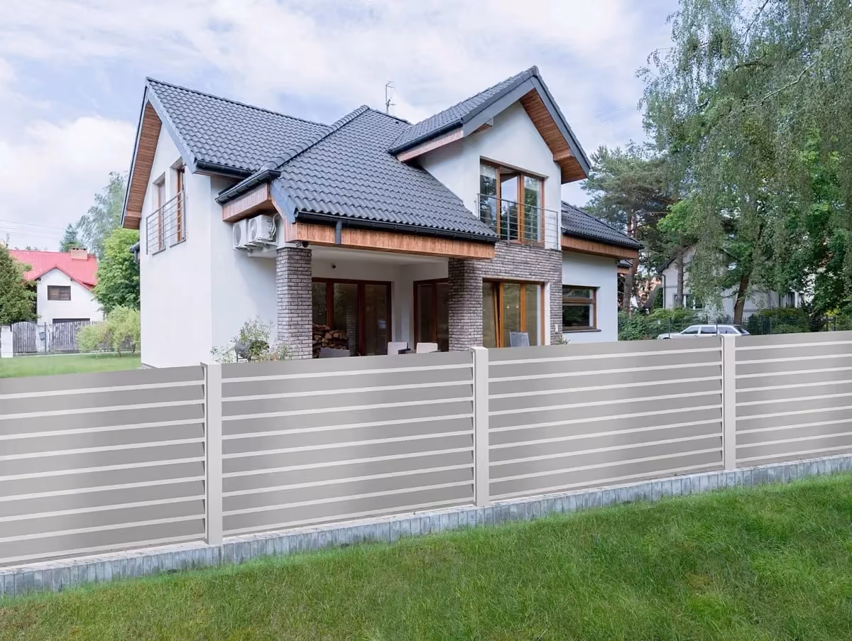 Hliníkový plot Kosodélník