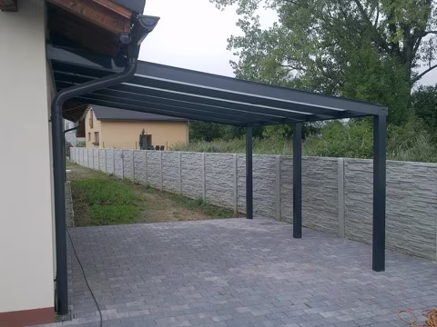 ECO hliníkový přístřešek na auto, realizace 3