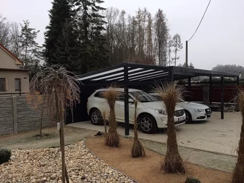 PROFI hliníkový přístřešek na auto, realizace 2