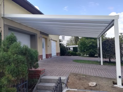 PROFI hliníkový přístřešek na auto, realizace 145