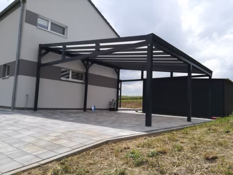 PROFI hliníkový přístřešek na auto, realizace 158