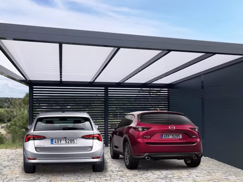 PROFI hliníkový přístřešek na auto, realizace 20