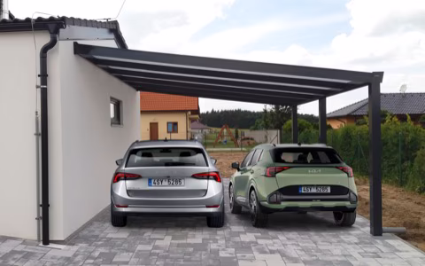 PROFI hliníkový přístřešek na auto, realizace 24