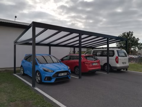 PROFI hliníkový přístřešek na auto, realizace 63