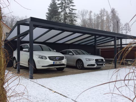 PROFI hliníkový přístřešek na auto, realizace 98
