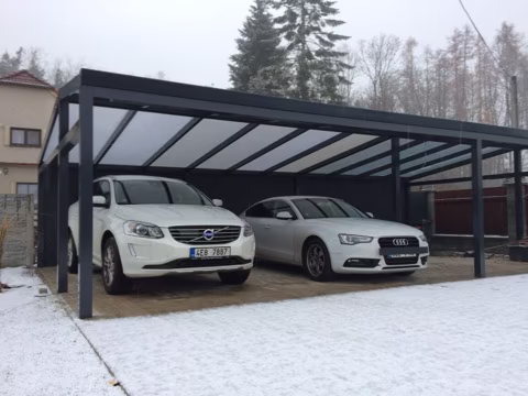 PROFI hliníkový přístřešek na auto, realizace 99
