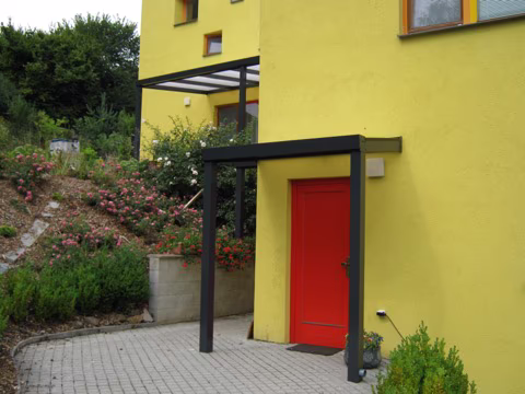 Hliníkový přístřešek nad dveře, realizace 21