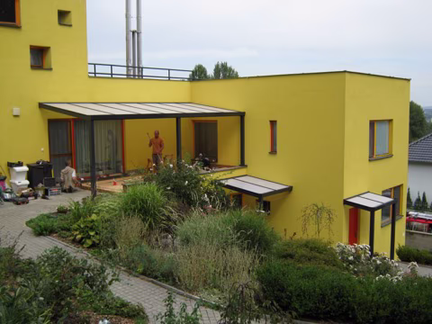 Hliníkový přístřešek nad dveře, realizace 24
