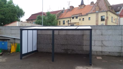 Hliníkový přístřešek nad dveře, realizace 57