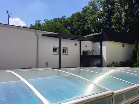 Hliníkový plot Lamela 60, realizace 1