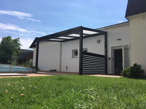 Hliníkový plot Lamela 60, realizace 17