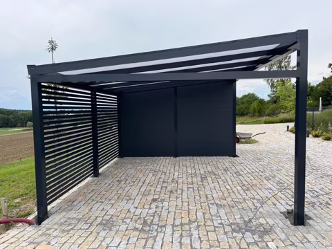 Hliníkový plot Lamela 60, realizace 21