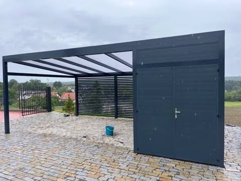 Hliníkový plot Lamela 60, realizace 23