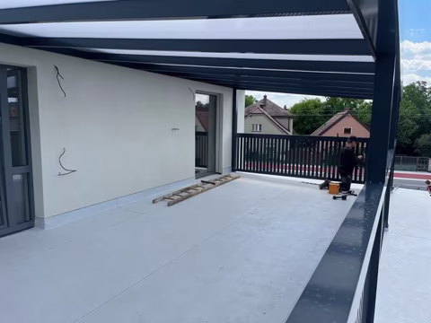 Hliníkový plot Lamela 60, realizace 27