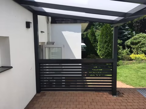 Hliníkový plot, realizace 1