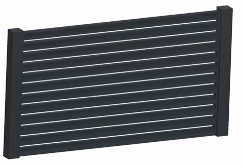 Hliníkový plot, realizace 136