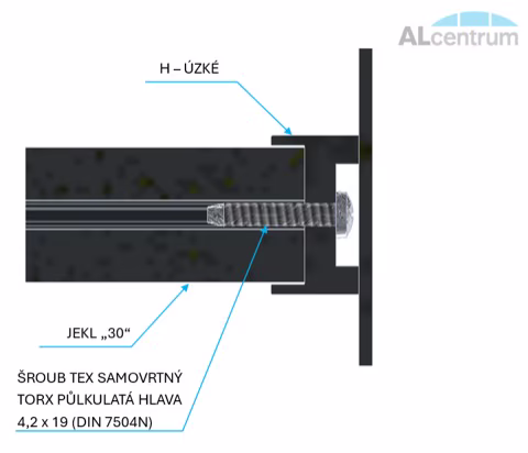 Hliníkový plot, realizace 36