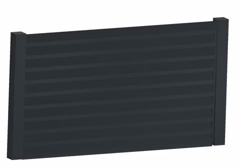 Hliníkový plot, realizace 84