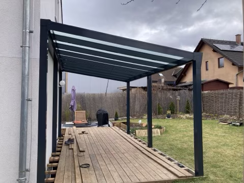 Hliníkový zahradní altánek, realizace 140