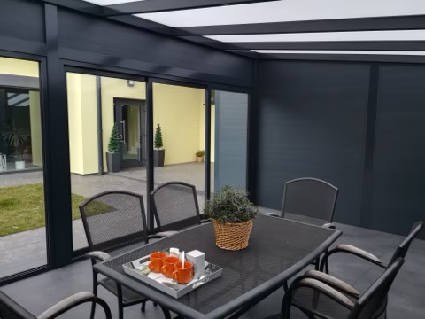 Hliníkový zahradní altánek, realizace 160