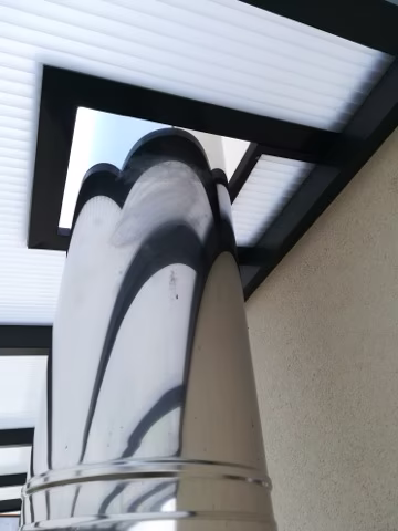 Hliníková pergola ECO od ALcentrum u rodinného domu, realizace 134