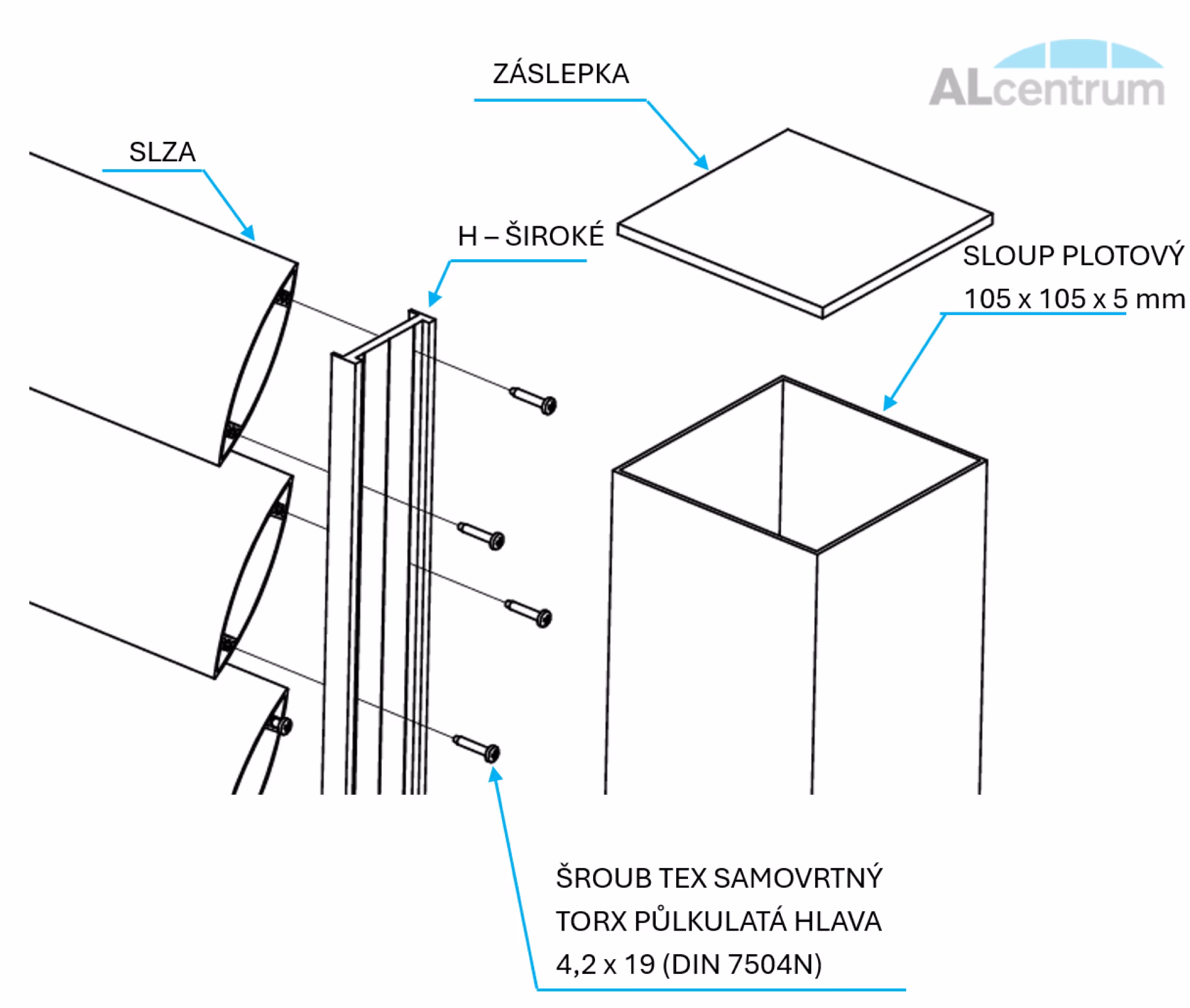 Hliníkový plot SLZA