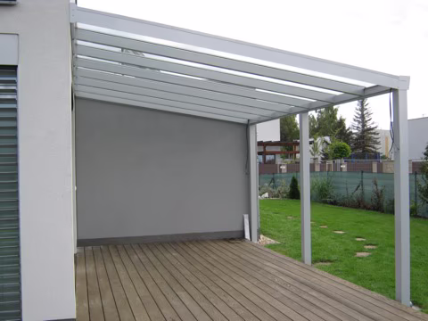 DELUXE hliníková pergola, realizace 120