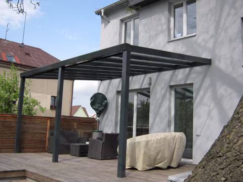 DELUXE hliníková pergola, realizace 160