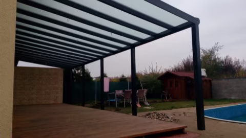 DELUXE hliníková pergola, realizace 180