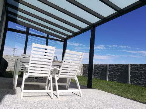 DELUXE hliníková pergola, realizace 231