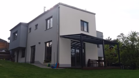 DELUXE hliníková pergola, realizace 80