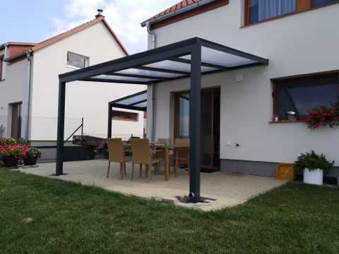 ECO hliníková pergola, realizace 130