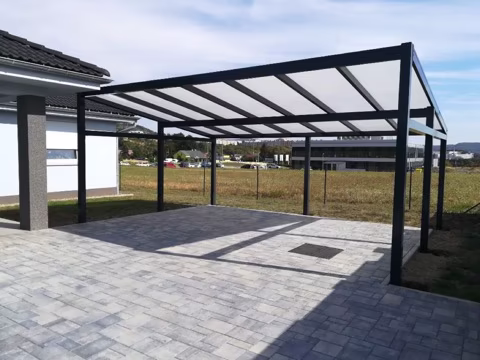 PROFI XL hliníková pergola, realizace 2