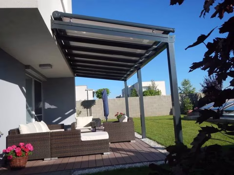 Stínění pro hliníkovou pergolu, realizace 16