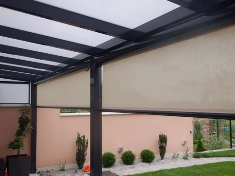 Stínění pro hliníkovou pergolu, realizace 22