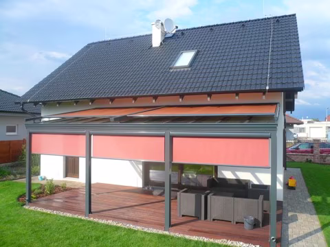 Stínění pro hliníkovou pergolu, realizace 52