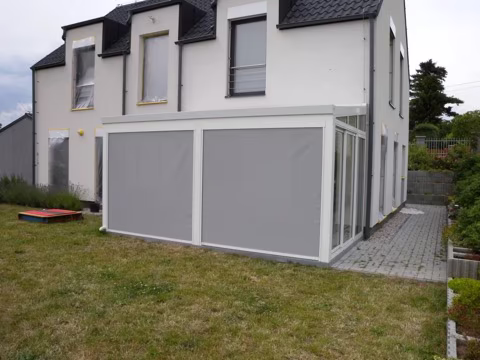 Stínění pro hliníkovou pergolu, realizace 60