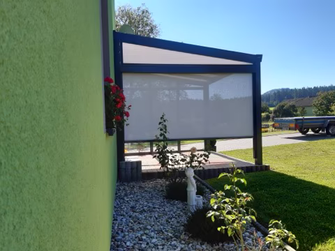 Stínění pro hliníkovou pergolu, realizace 64